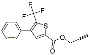 PROP-2-YNYL 4-PHENYL-5-(TRIFLUOROMETHYL)THIOPHENE-2-CARBOXYLATE, TECH Struktur