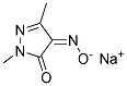 SODIUM 1,3-DIMETHYL-4-(OXIDOIMINO)-5-OXO-4,5-DIHYDRO-1H-PYRAZOLE, TECH Struktur