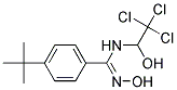 4-(TERT-BUTYL)-N'-HYDROXY-N-(2,2,2-TRICHLORO-1-HYDROXYETHYL)BENZENECARBOXIMIDAMIDE, TECH Struktur