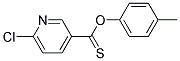 4-METHYLPHENYL 6-CHLOROPYRIDINE-3-CARBOTHIOATE, TECH Struktur