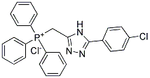 {[5-(4-CHLOROPHENYL)-4H-1,2,4-TRIAZOL-3-YL]METHYL}(TRIPHENYL)PHOSPHONIUM CH LORIDE Struktur