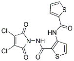 N2-(3,4-DICHLORO-2,5-DIOXO-2,5-DIHYDRO-1H-PYRROL-1-YL)-3-[(2-THIENYLCARBONY L)AMINO]THIOPHENE-2-CARBOXAMIDE Struktur