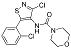 N4-[3-CHLORO-5-(2-CHLOROPHENYL)ISOTHIAZOL-4-YL]MORPHOLINE-4-CARBOXAMIDE Struktur