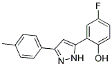 4-FLUORO-2-[3-(4-METHYLPHENYL)-1H-PYRAZOL-5-YL]PHENOL Struktur