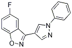 5-FLUORO-3-(1-PHENYL-1H-PYRAZOL-4-YL)BENZO[D]-ISOXAZOLE Struktur