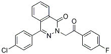 4-(4-CHLORO-PHENYL)-2-[2-(4-FLUORO-PHENYL)-2-OXO-ETHYL]-2H-PHTHALAZIN-1-ONE Struktur