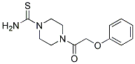 4-(2-PHENOXY-ACETYL)-PIPERAZINE-1-CARBOTHIOIC ACIDAMIDE Struktur