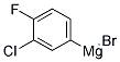 3-CHLORO-4-FLUOROPHENYLMAGNESIUM BROMIDE, 0.5M SOLUTION IN TETRAHYDROFURAN Struktur