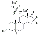 SODIUM 5A-ANDROSTAN-3A-OL-17-ONE-16,16-D2 SULFATE Struktur