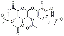 4-ACETAMIDOPHENYL-D3-2,3,4-TRI-O-ACETYL-B-D-GLUCURONIDE, METHYL ESTER Struktur