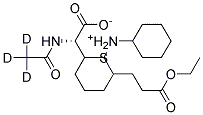 N-ACETYL-D3-S-(2-ETHOXYCARBONYLETHYL-1-METHYL)-L-CYSTEINE, DICYCLOHEXYLAMMONIUM SALT Struktur