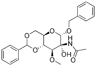 BENZYL 2-ACETAMIDO-3-O-METHYL-4,6-O-BENZYLIDENE-A-D-GLUCOPYRANOSIDE Struktur