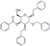 BENZYL 2,3-DI-O-BENZYL-4-O-BENZOYL-B-D-GALACTOPYRANOSIDE Struktur