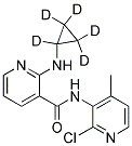 N-(2-CHLORO-4-METHYL-3-PYRIDINYL)-2-(CYCLOPROPYL-D5-AMINO)-3-PYRIDINE-CARBOXAMIDE Struktur