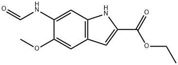 ETHYL 6-FORMYLAMINO-5-METHOXYINDOLE-2-CARBOXYLATE Struktur