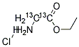 GLYCINE-13C2 ETHYL ESTER, HYDROCHLORIDE Struktur