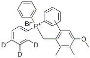 (4-METHOXY-2,3,6-TRIMETHYLBENZYL)-TRIPHENYLPHOSPHONIUM BROMIDE-D3 Struktur