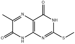 6-METHYL-2-METHYLTHIO-4,7(3H,8H)-PTERIDINEDIONE Struktur