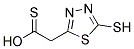 5-MERCAPTO-1,3,4-THIADIAZOLE-2-YLTHIOACETIC ACID, 95+% Struktur