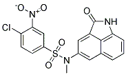 N1-METHYL-N1-(2-OXO-1,2-DIHYDROBENZO[CD]INDOL-4-YL)-4-CHLORO-3-NITROBENZENE-1-SULPHONAMIDE Struktur