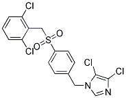 4,5-DICHLORO-1-{4-[(2,6-DICHLOROBENZYL)SULPHONYL]BENZYL}-1H-IMIDAZOLE Struktur