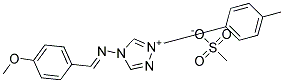 4-[(4-METHOXYBENZYLIDENE)AMINO]-1-(4-METHYLPHENYL)-4H-1,2,4-TRIAZOL-1-IUM METHANESULPHONATE Struktur