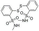 N1-METHYL-2-({2-[(METHYLAMINO)SULPHONYL]PHENYL}DITHIO)BENZENE-1-SULPHONAMIDE Struktur