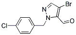 4-BROMO-1-(4-CHLOROBENZYL)-1H-PYRAZOLE-5-CARBOXALDEHYD Struktur