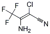 E-3-AMINO-2-CHLORO-4,4,4-TRIFLUOROBUT-2-ENE NITRIL Struktur