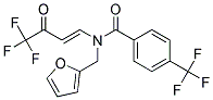 N-(2-FURYLMETHYL)-N-(4,4,4-TRIFLUORO-3-OXOBUT-1-ENYL)-4-(TRIFLUOROMETHYL)BENZAMIDE Struktur