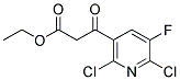 ETHYL 2,6-DICHLORO-5-FLUORONICOTINOYLACETAT Struktur