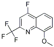 4-FLUORO-8-METHOXY-2-(TRIFLUOROMETHYL)QUINOLIN Struktur