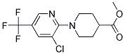 METHYL 1-[3-CHLORO-5-(TRIFLUOROMETHYL)PYRID-2-YL]-4-PIPERIDINECARBOXYLAT Struktur