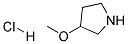 3-METHOXYPYRROLIDINE HYDROCHLORIDE Struktur