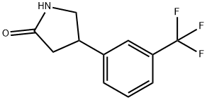 4-(3`-TRIFLUOROMETHYLPHENYL)-2-PYRROLIDINONE Struktur