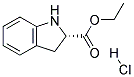 (S)-INDOLINE-2-CARBOXYLIC ACID ETHYL ESTER HYDROCHLORIDE Struktur