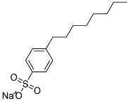 sodium p-octylbenzenesulphonate Struktur