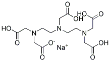 Diethylenetriaminepentaacetic acid monosodium salt Struktur