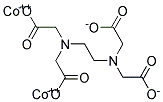 Ethylenediaminetetraacetic acid dicobalt salt Struktur