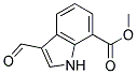 Methyl 3-formylindole-7-carboxylate Struktur