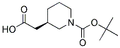 (R)-1-Boc-3-piperidineacetic acid Struktur