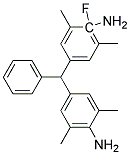 3,3',5,5'-Tetramethyl-4,4'-Diamino Diphenyl-4'-Fluorophenylmethane Struktur