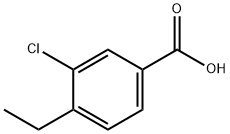 3-Chloro-4-Ethylbenzoic Acid Struktur