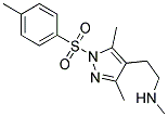 3,5-Dimethyl-4-[2-(methylamino)ethyl]-1-(4-toluenesulphonyl)-1H-pyrazole Struktur