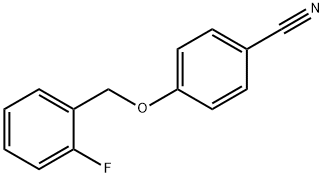 4-(2-Fluorobenzyloxy)benzonitrile Struktur