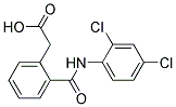 2-[N-(2,4-Dichlorophenyl)carbamoyl]phenylacetic acid Struktur