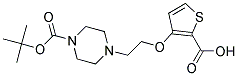 3-(2-Piperazin-1-ylethoxy)thiophene-2-carboxylic acid, N4-BOC protected Struktur