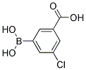 3-Carboxy-5-chlorobenzeneboronic acid Struktur