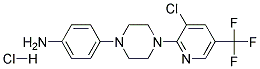 4-{4-[3-Chloro-5-(trifluoromethyl)pyridin-2-yl]piperazin-1-yl}aniline hydrochloride Struktur