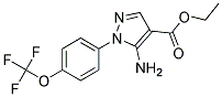 Ethyl 5-amino-1-[4-(trifluoromethoxy)phenyl]-1H-pyrazole-4-carboxylate Struktur